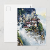 Bhutan Tiger's Nest Klooster Briefkaart (Voorkant / Achterkant)