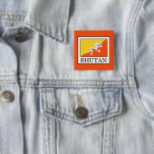 Bhutan Vierkante Button 5,1 Cm (In situ)