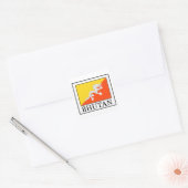 Bhutan Vierkante Sticker (Envelop)