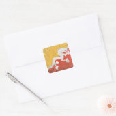 Bhutan Vierkante Sticker (Envelop)
