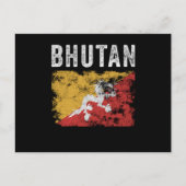 Bhutan-vlag - Bhutanese vlag Briefkaart (Voorkant)