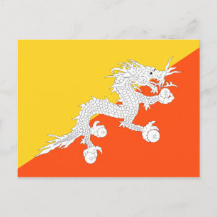 Bhutan vlag briefkaart