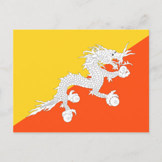 Bhutan vlag briefkaart