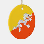 Bhutan vlag keramisch ornament (Rechts)