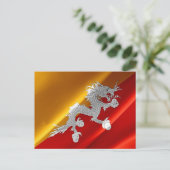 Bhutan - Vlaggolven - Briefkaart (Staand voorkant)