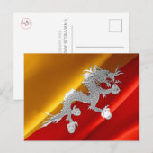Bhutan - Vlaggolven - Briefkaart (Voorkant / Achterkant)