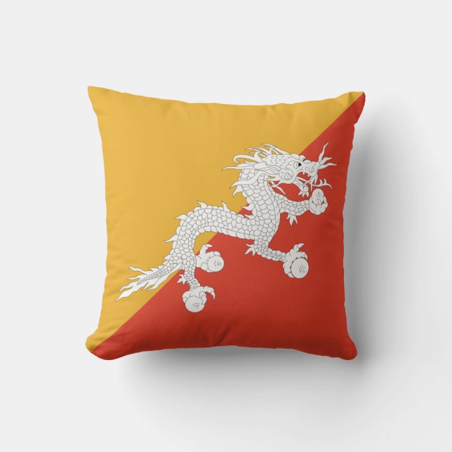 Bhutan Vlagkussen Kussen (Voorkant)