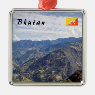Bhutan vreedzame oostelijke bergen - Himalaya Metalen Ornament