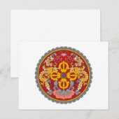 Bhutan wapenschild briefkaart (Voorkant / Achterkant)