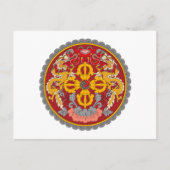 Bhutan wapenschild briefkaart (Voorkant)