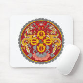 Bhutan-wapenschild Mousepad Muismat (Met muis)