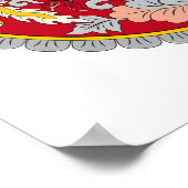 Bhutan - wapenschild poster (Hoek)