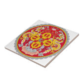 Bhutan wapenschild tegeltje (Zijkant)