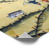 Bhutanees huis met boogschilderijen - Bhutan Poster (Hoek)