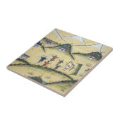 Bhutanees huis met boogschilderijen - Bhutan Tegeltje (Zijkant)