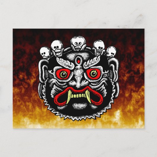Bhutanese Demon-Briefkaarten Briefkaart (Voorkant)