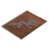Bhutanese Draak op Leer Notitieboek (Linkerzijde)