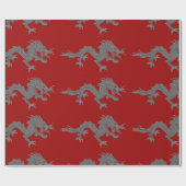 Bhutanese dragon Wrapping Paper Cadeaupapier (Vlak)