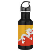 Bhutanese Flag Vrijheidsfles Waterfles (Voorkant)