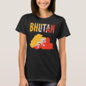 Bhutanese landkaart t-shirt (Voorkant)