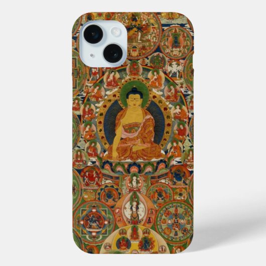 Bhutanese schilderde complete mandala Case-Mate iPhone case (Achterkant)