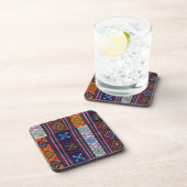 Bhutanese textielstof drankjes onderzetter (Rechterzijde)
