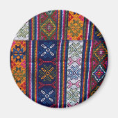 Bhutanese textielstof magneet (Voorkant)