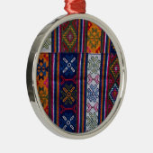 Bhutanese textielstof metalen ornament (Rechts)