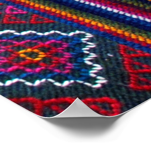 Bhutanese textielstof poster (Hoek)