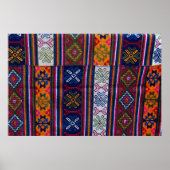 Bhutanese textielstof poster (Voorkant)