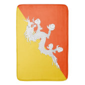 Bhutanese vlag (Bhutan) (Thunder Dragon) Badmat (Voorkant Verticaal)