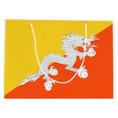 Bhutanese vlag (Bhutan) (Thunder Dragon) Groot Cadeauzakje (Achterkant)