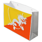 Bhutanese vlag (Bhutan) (Thunder Dragon) Groot Cadeauzakje (Achterkant Gekanteld)