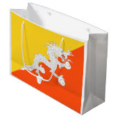 Bhutanese vlag (Bhutan) (Thunder Dragon) Groot Cadeauzakje (Voorkant Gekanteld)