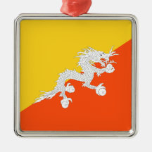 Bhutanese vlag (Bhutan) (Thunder Dragon)
