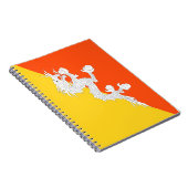 Bhutanese vlag (Bhutan) (Thunder Dragon) Notitieboek (Rechterzijde)