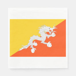 Bhutanese vlag (Bhutan) (Thunder Dragon) Servet