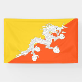 Bhutanese vlag (Bhutan) (Thunder Dragon) Spandoek