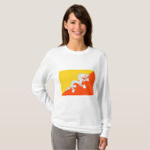 Bhutanese vlag (Bhutan) (Thunder Dragon) T-shirt (Voorkant volledig)