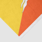 Bhutanese vlag (Bhutan) (Thunder Dragon) Tissuepapier (Detail)