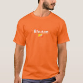 Bhutanese vlag, vlag van Bhutan T-shirt (Voorkant)