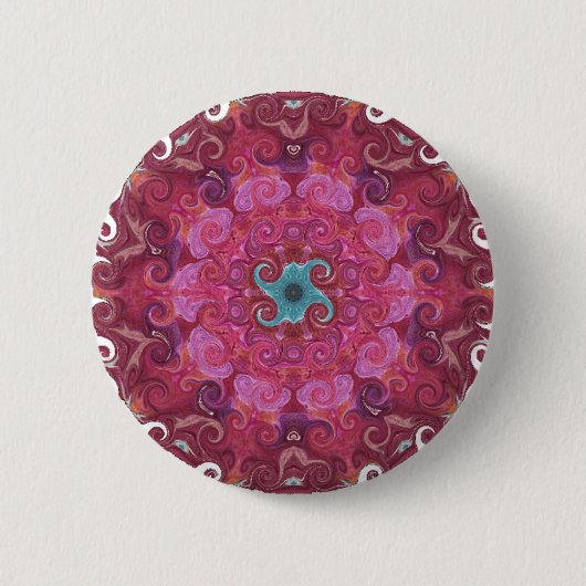 Bhuvaneshwari Yantra Mandala Button (Voorkant)