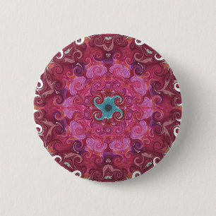 Bhuvaneshwari Yantra Mandala Button