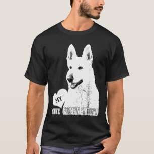 Bhymer Love My White German Shepherd T-shirt