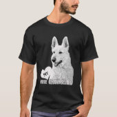 Bhymer Love My White German Shepherd T-shirt (Voorkant)