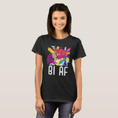 Bi AF Bisexual Rainbow Pride March Bisexuality LGB T-shirt (Voorkant volledig)