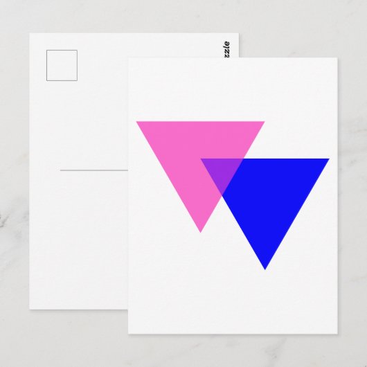 Bi Angles | Bisexual Pride Briefkaart (Voorkant / Achterkant)