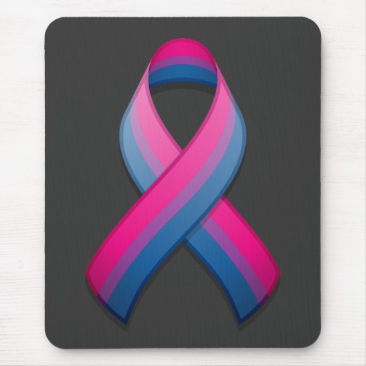 Bi Awareness Ribbon Mousepad Muismat (Voorkant)