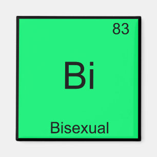 Bi - Biseksueel Chemie Element Symbool Grappig Magneet