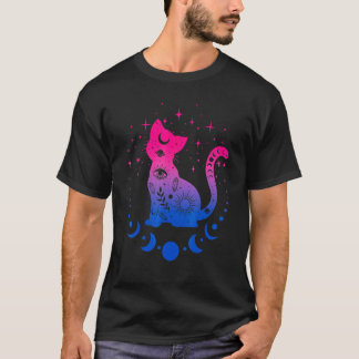 Bi Biseksuele Pride Vlag Kleuren Astronomie Kat L T-shirt